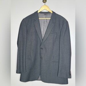 Armani Collezioni Vintage Gray Textured Blazer 46R Made in Italy
